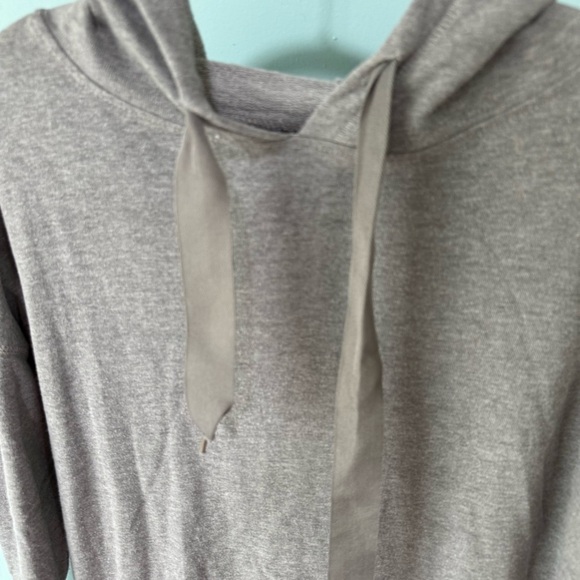 Ultra Flirt Gray Hoodie with Drawstrings Size Small Oversized Pull Over - Picture 2 of 8